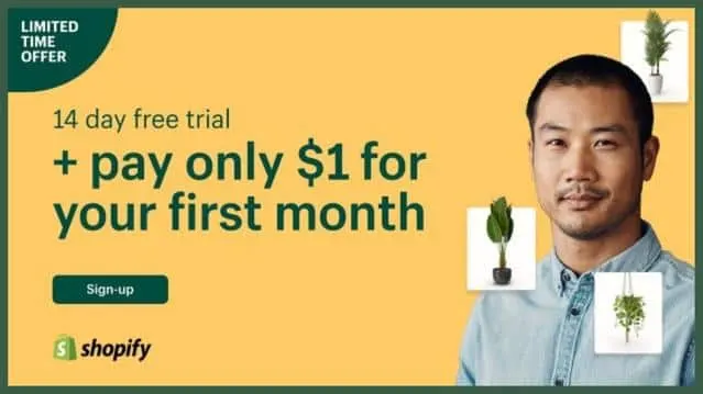 Shopify à 1 $ le premier mois Offre spéciale [mois] [année]